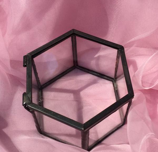 Mini Hexagon Geometric Wedding Ring Box Ring Bearer Box Tabletop Succulent Plants Planter Wedding Decoration чорний
Mini Hexagon Geometric Wedding Ring Box Ring Bearer Box Tabletop Succulent Plants Planter Wedding Decoration чорний