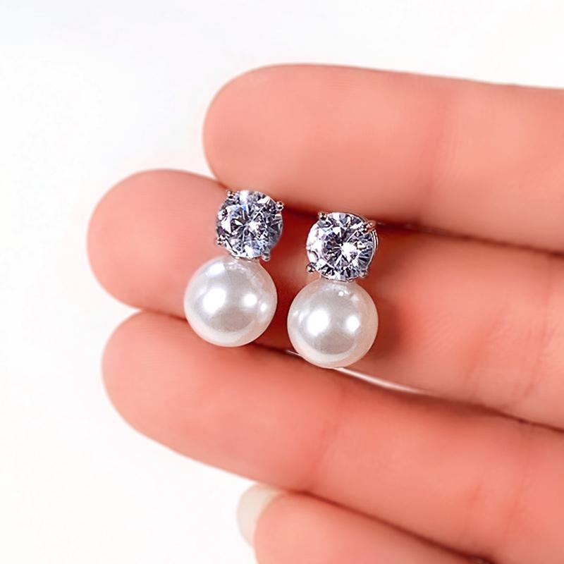 CAOSHI graceful simulated pearl earrings female wedding Zircon with bright crystal fashion design accessories for engagement
CAOSHI graceful simulated pearl earrings female wedding Zircon with bright crystal fashion design accessories for engagement