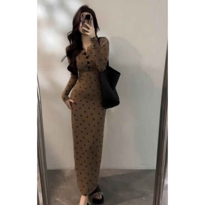 French Retro Autumn Long-Sleeve Waist-Cinching Bow Print Dress for Women Small
French Retro Autumn Long-Sleeve Waist-Cinching Bow Print Dress for Women Small