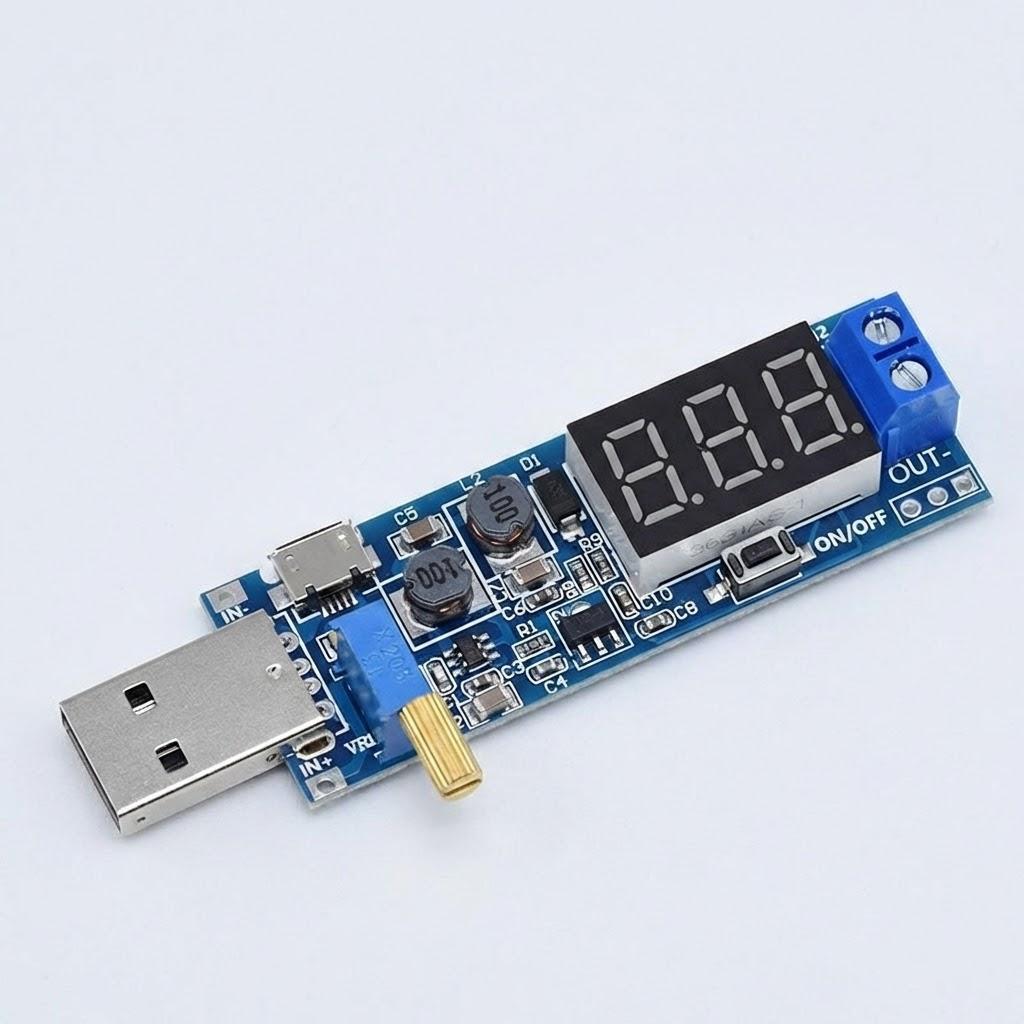DC-DC USB Step UP/DOWN Power Supply Module Adjustable Boost Buck Converter 5V 3.3V 9V 12V 24V
DC-DC USB Step UP/DOWN Power Supply Module Adjustable Boost Buck Converter 5V 3.3V 9V 12V 24V