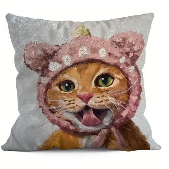 Декор для дома Милый кот с цветочным головным убором Наволочки с узором Чехол для подушки Подходит для дивана Спальни Автомобиля Наволочка 16x16Inch
Декор для дома Милый кот с цветочным головным убором Наволочки с узором Чехол для подушки Подходит для дивана Спальни Автомобиля Наволочка 16x16Inch