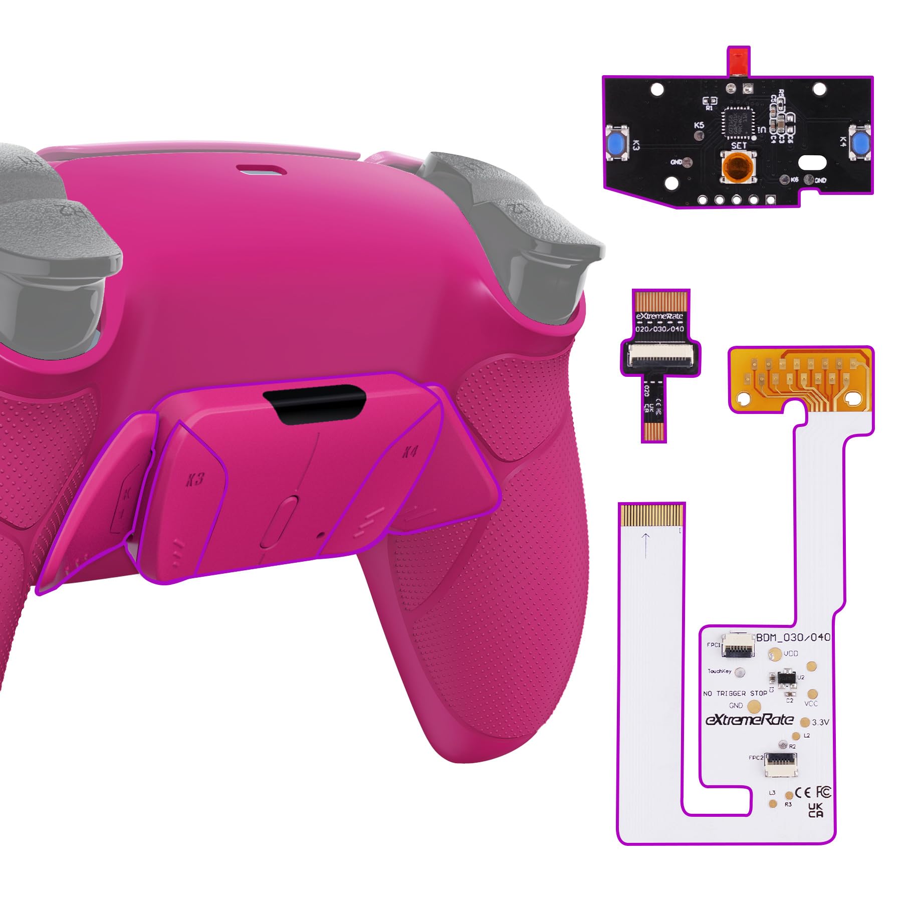 not a eXtremeRate Plastic RISE4 V3 back remap kit with rubber grip for ps5 controller upgrade board for ps5 controller back shell with rubber grip 4
not a eXtremeRate Plastic RISE4 V3 back remap kit with rubber grip for ps5 controller upgrade board for ps5 controller back shell with rubber grip 4