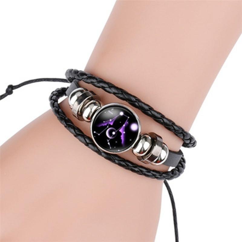 New Arrival Vintage 12 Constellations Leather Bracelet Fashion Men Women Personality Alloy Charm Bracelet Unisex Jewely Taurus
New Arrival Vintage 12 Constellations Leather Bracelet Fashion Men Women Personality Alloy Charm Bracelet Unisex Jewely Taurus