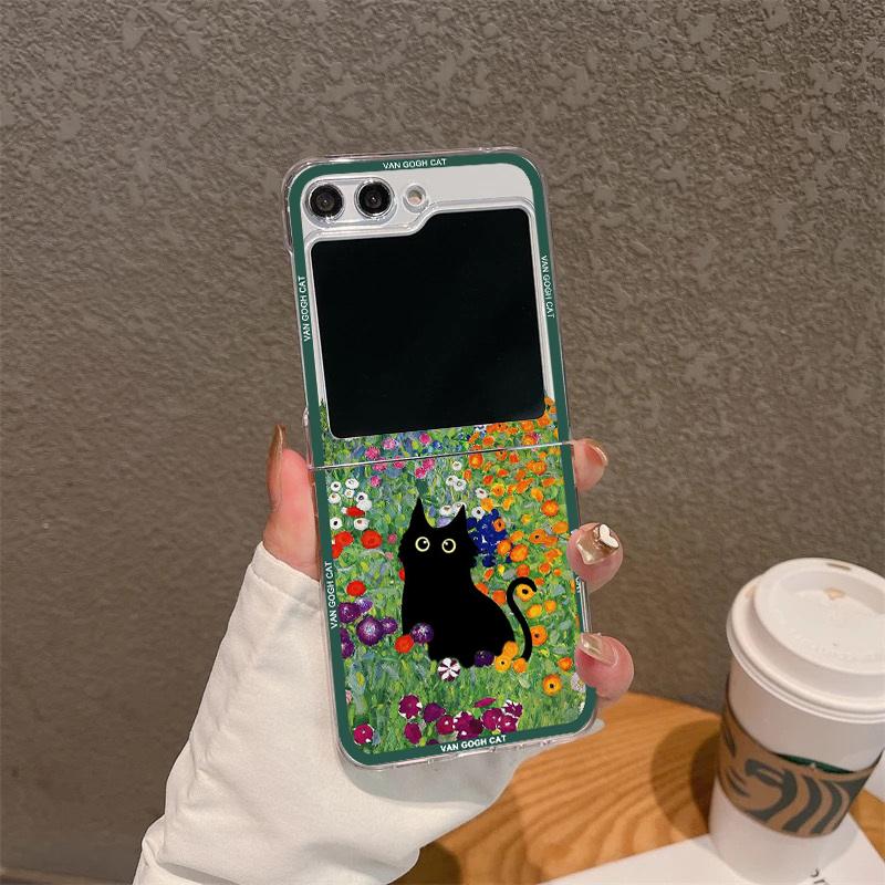 For Samsung Z Flip 5 Case Aesthetic The Black Cat Art Van Gogh Clear Folding Phone Case for Samsung Z Flip 7 6 Flip7 Hard Cover For Samsung Z Flip 3
For Samsung Z Flip 5 Case Aesthetic The Black Cat Art Van Gogh Clear Folding Phone Case for Samsung Z Flip 7 6 Flip7 Hard Cover For Samsung Z Flip 3