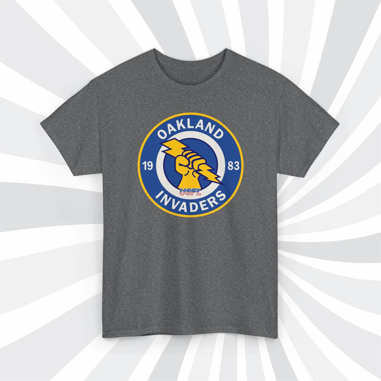 Oakland Invaders 1983 USFL Vintage Football Logo T shirt - Raiders M
Oakland Invaders 1983 USFL Vintage Football Logo T shirt - Raiders M
