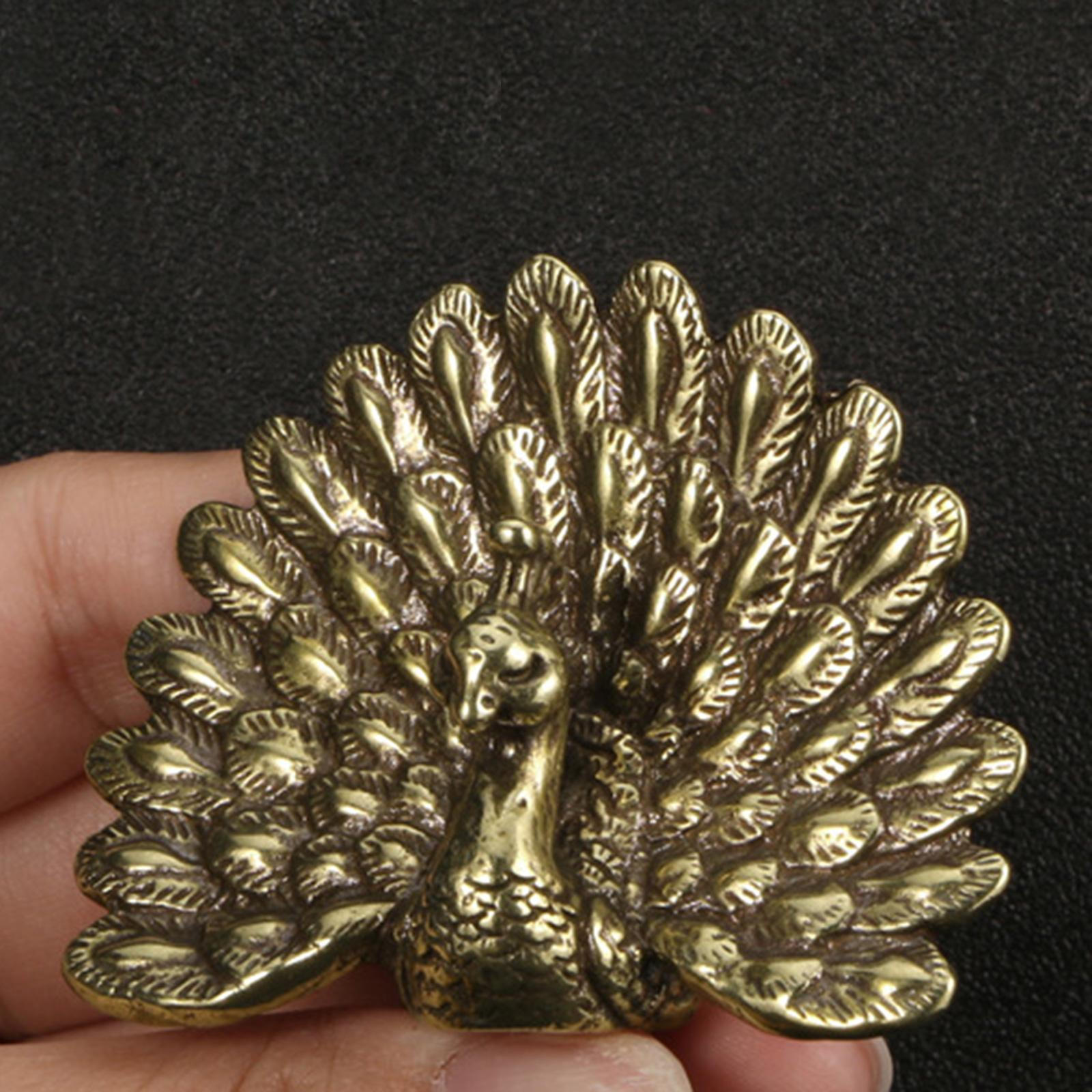 Brass Peacock Figurine Ornament Desktop Decor Antique Decorative Metal Sculpture for
Brass Peacock Figurine Ornament Desktop Decor Antique Decorative Metal Sculpture for