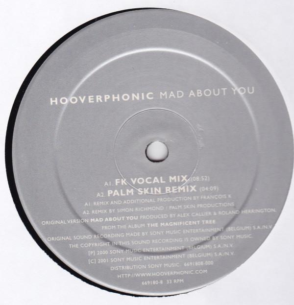 12inch Record HOOVERPHONIC - Mad About You 6691808 Columbia 2000 Belgium Dance & Electronica Used
12inch Record HOOVERPHONIC - Mad About You 6691808 Columbia 2000 Belgium Dance & Electronica Used