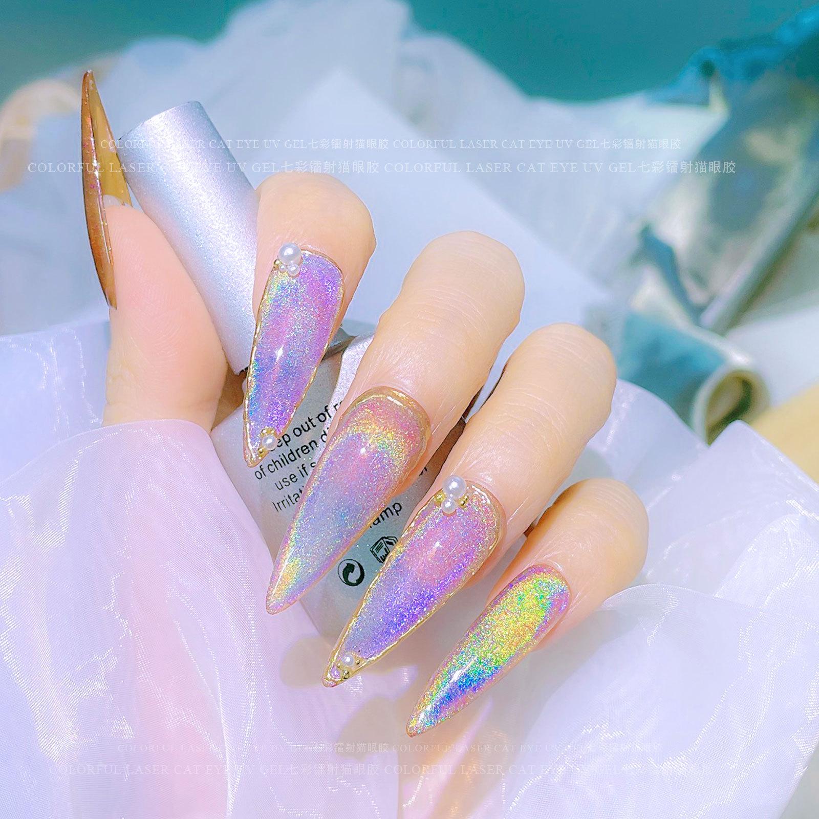 Универсальный цветной клей для ногтей «кошачий глаз» Laser Rainbow Glare Spar Rainbow Cat s Eye Nail Polish Glue
Универсальный цветной клей для ногтей «кошачий глаз» Laser Rainbow Glare Spar Rainbow Cat s Eye Nail Polish Glue