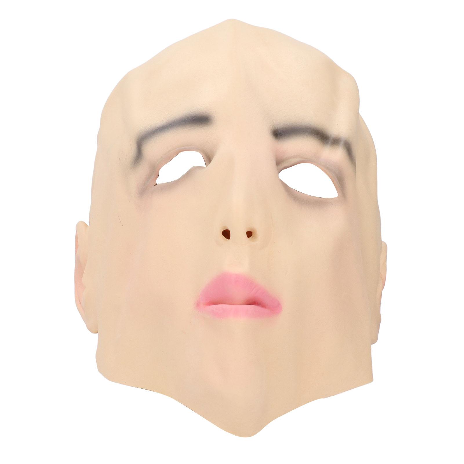 Full Head Realistic Female Latex Face Mouth Eye Holes Beauty Cover Lifelike Realistic Overhead Human Latex Face
Full Head Realistic Female Latex Face Mouth Eye Holes Beauty Cover Lifelike Realistic Overhead Human Latex Face