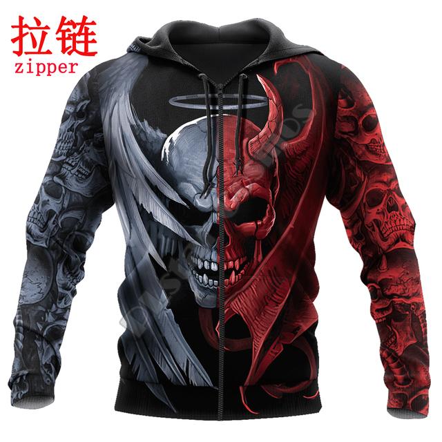 Мужские толстовки и свитшоты Gentle And Evil Skull с 3D принтом по всей поверхности, осенняя толстовка унисекс на молнии, повседневная спортивная одежда XS
Мужские толстовки и свитшоты Gentle And Evil Skull с 3D принтом по всей поверхности, осенняя толстовка унисекс на молнии, повседневная спортивная одежда XS