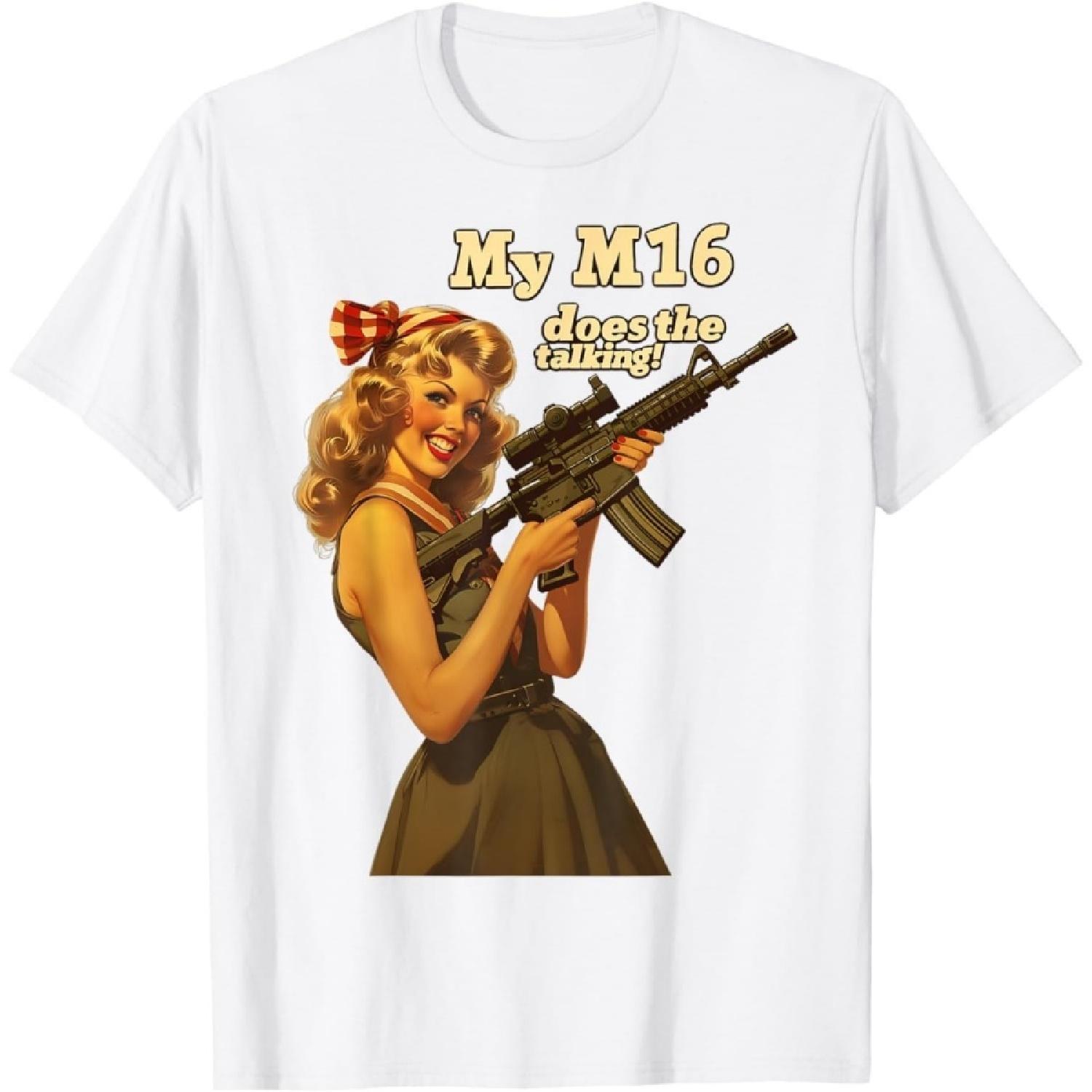 Berentoya WWII Pin Up Girl Funny Edgy Graphic T-Shirt XXXXXL білий
Berentoya WWII Pin Up Girl Funny Edgy Graphic T-Shirt XXXXXL білий