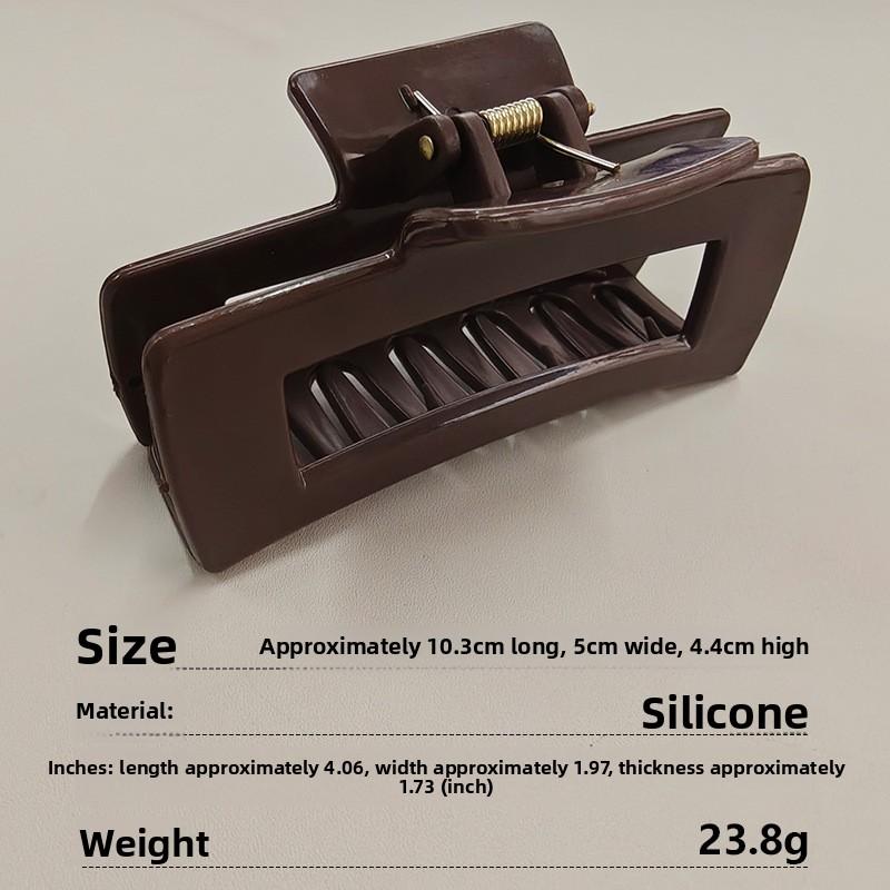 Soft Silicone Shark Clip, Safe and Non-irritating To The Head, New Large-sized Back of The Head Hair Bun for Women Square
Soft Silicone Shark Clip, Safe and Non-irritating To The Head, New Large-sized Back of The Head Hair Bun for Women Square