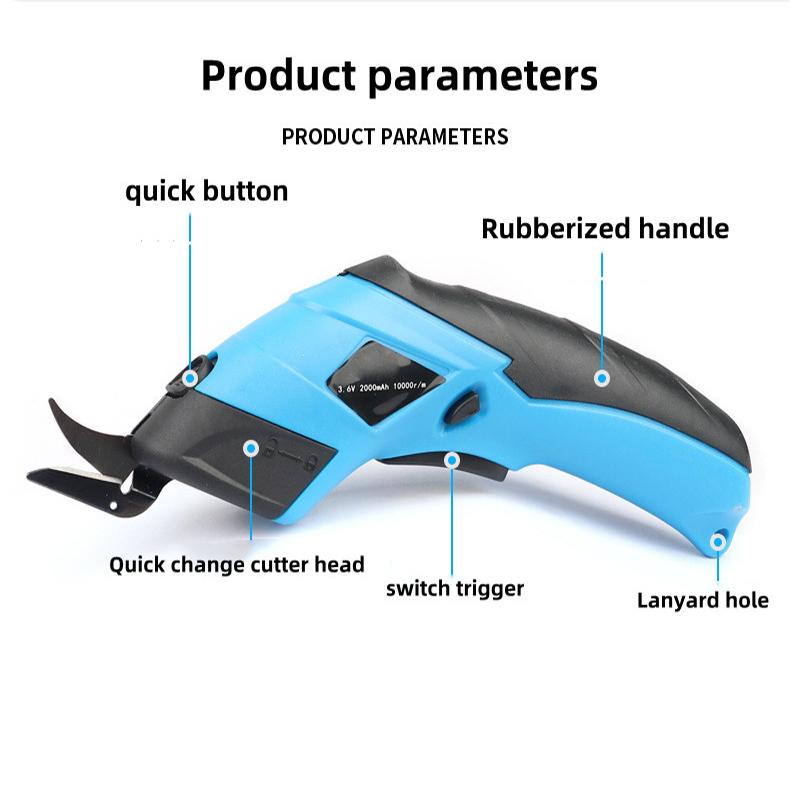 ZK40 Electric Scissors Cloth Cut Machine Lithium Charging Leather Sewing Tailor Scissor Tungsten Steel Blade Portable Hand Tool
ZK40 Electric Scissors Cloth Cut Machine Lithium Charging Leather Sewing Tailor Scissor Tungsten Steel Blade Portable Hand Tool
