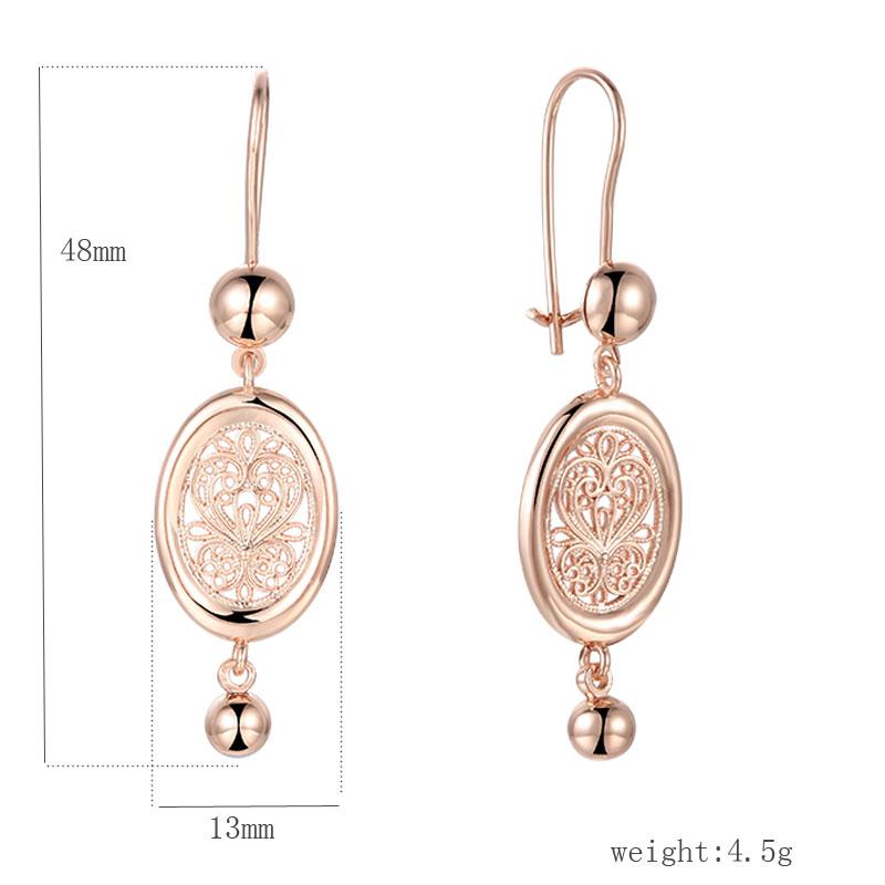FJ 4 Style Women White Cubic Zircon 585 Rose Gold Color Dangle Long Ball Earrings
FJ 4 Style Women White Cubic Zircon 585 Rose Gold Color Dangle Long Ball Earrings