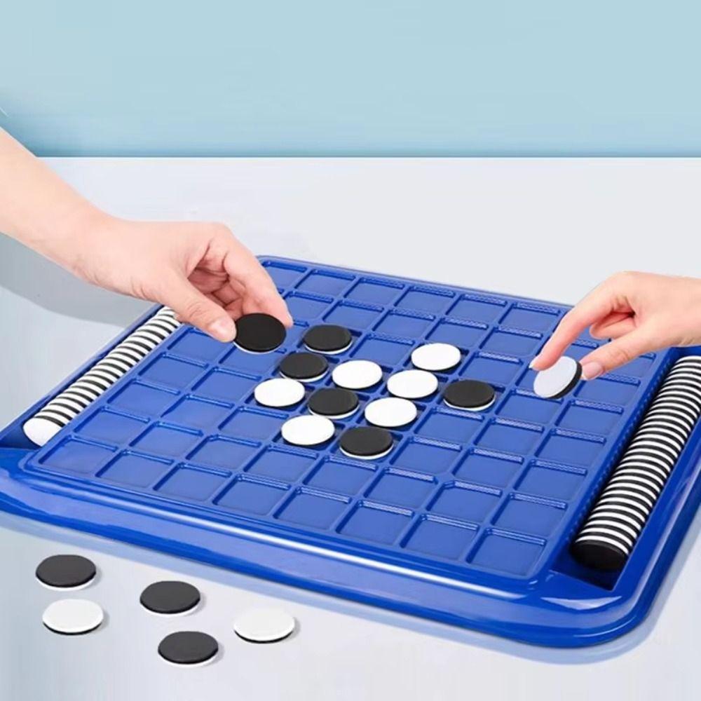 Tabletop Game Flip Black White Chess Board Touch Flip Reversi Strategy Board Game Kids Boys Girls синій
Tabletop Game Flip Black White Chess Board Touch Flip Reversi Strategy Board Game Kids Boys Girls синій