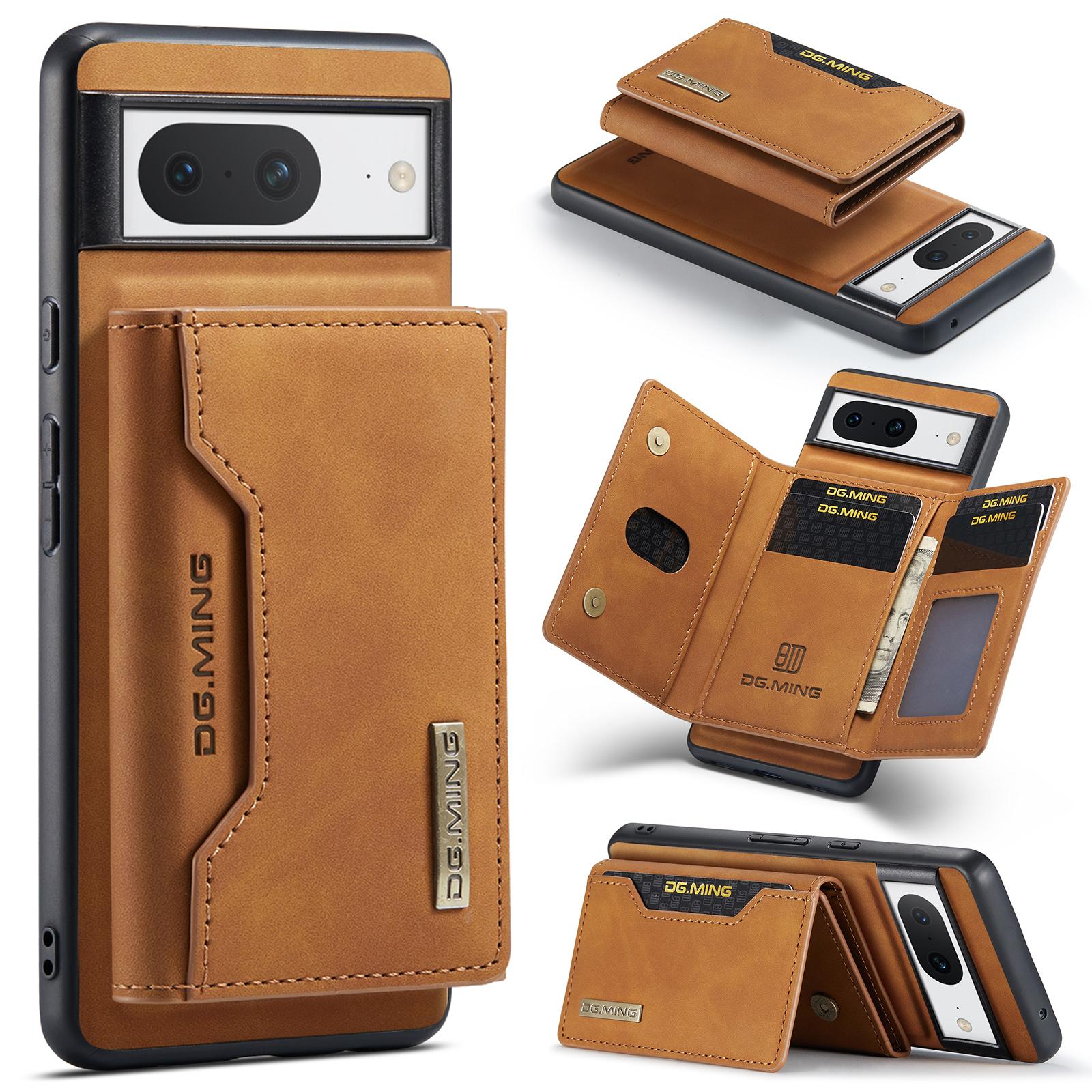 DG.MING M2 Series for Google Pixel 8 Magnetic Detachable Back Cover Leather Coated PC+TPU Kickstand Wallet Phone Case Brown
DG.MING M2 Series for Google Pixel 8 Magnetic Detachable Back Cover Leather Coated PC+TPU Kickstand Wallet Phone Case Brown