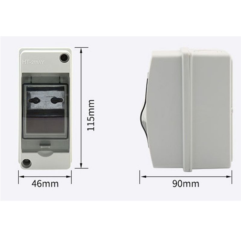 BHBL 2 Way Distribution Protection Box, Waterproof Transparent Cover 2 DIN Rail Outdoor Distribution Junction Box 2Pcs China Mainland
BHBL 2 Way Distribution Protection Box, Waterproof Transparent Cover 2 DIN Rail Outdoor Distribution Junction Box 2Pcs China Mainland