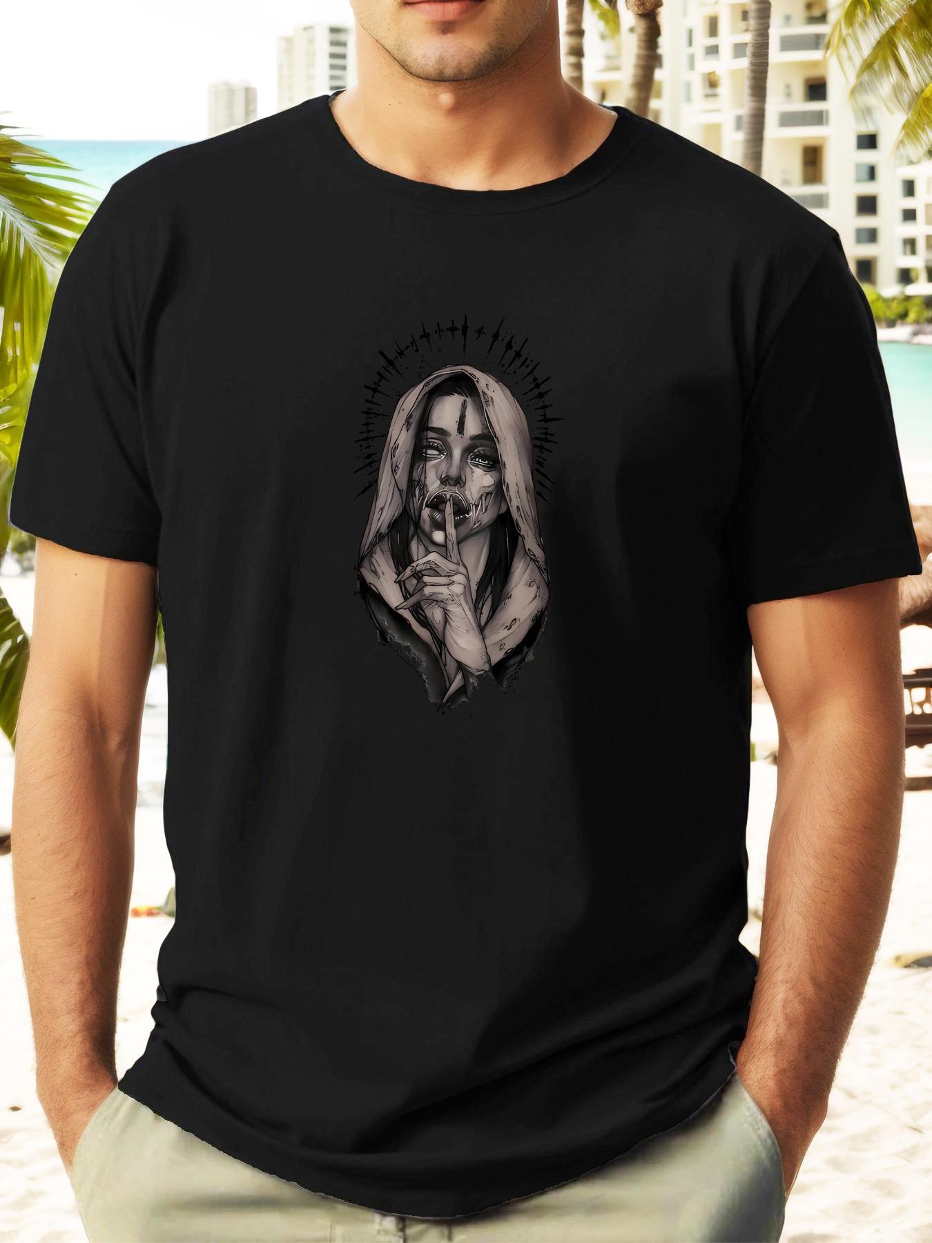 Seductive Nun Graphic T-shirt - Casual Summer Short Sleeve Crewneck S
Seductive Nun Graphic T-shirt - Casual Summer Short Sleeve Crewneck S