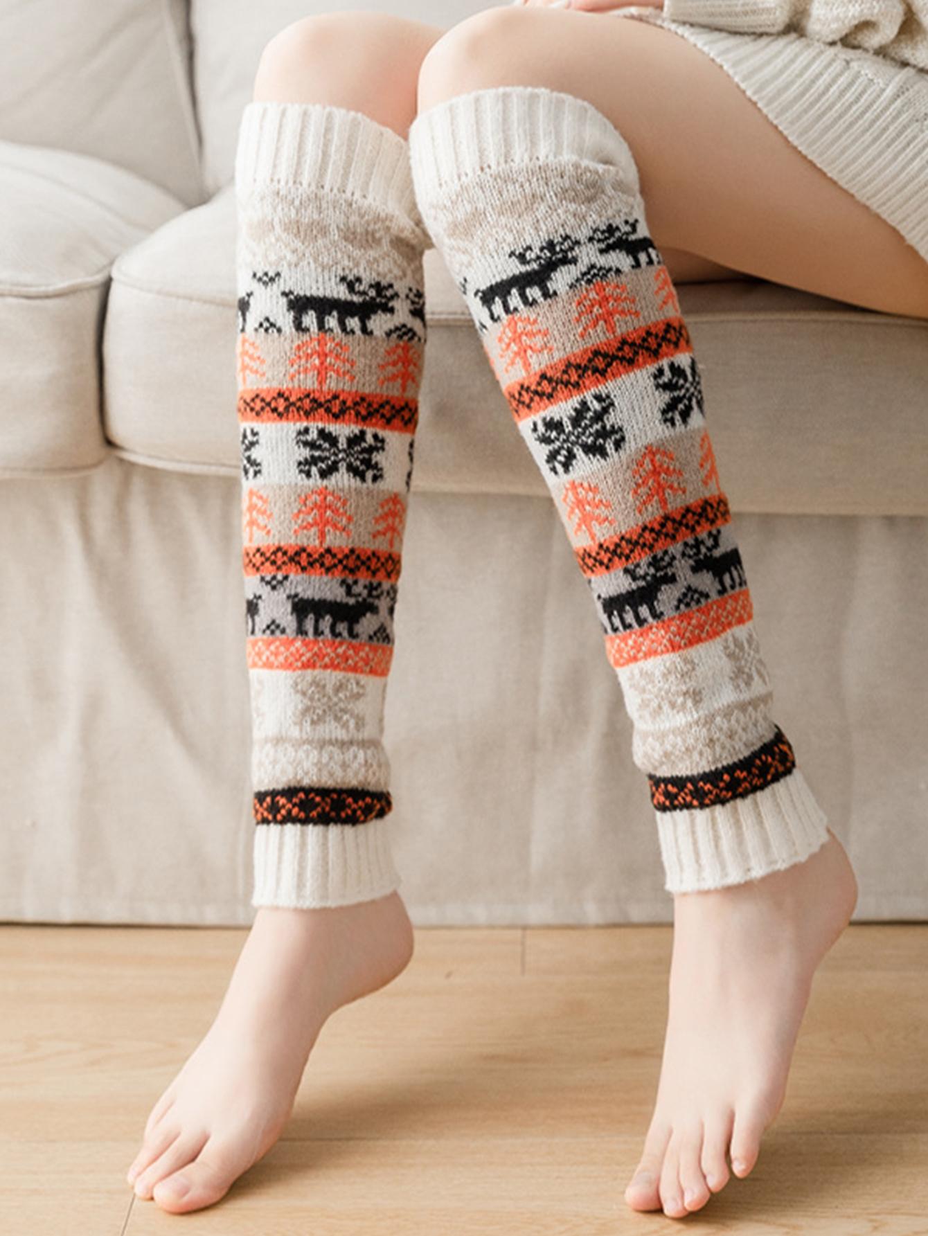 New Fall And Winter Stocking Stocking Medium Long Calf Socks Leg Warmers Warm Socks Christmas Snow Knit Leg Socks One Size
New Fall And Winter Stocking Stocking Medium Long Calf Socks Leg Warmers Warm Socks Christmas Snow Knit Leg Socks One Size