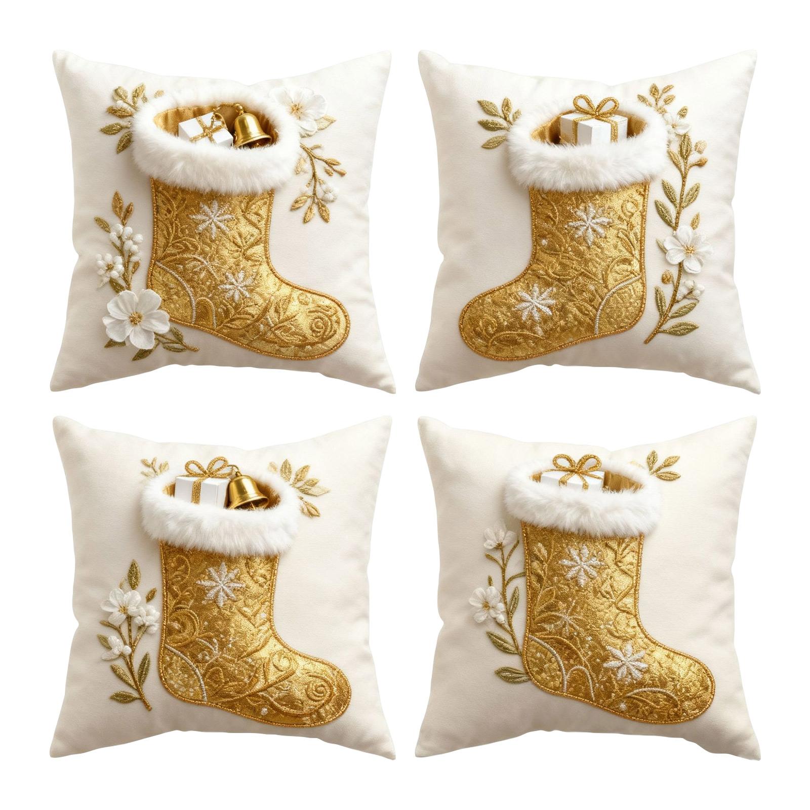 Christmas Throw Pillowcase, Christmas Home Decoration Pillow Cover, Set Of 4 One Size
Christmas Throw Pillowcase, Christmas Home Decoration Pillow Cover, Set Of 4 One Size