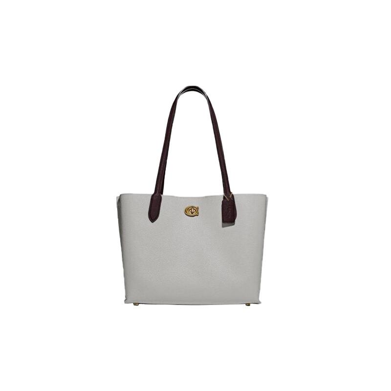COACH Willow 28 zipper color matching pebbled leather tote bag tote bag shopping bag hand shoulder bag women s gray and black чорний
COACH Willow 28 zipper color matching pebbled leather tote bag tote bag shopping bag hand shoulder bag women s gray and black чорний