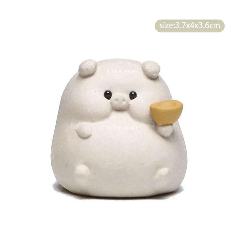 Chinese Yixing Purple Clay Tea Pet Decoration Lucky Zodiac Pig Sculpture Ornaments Handmade Crafts Tea Set Decor Accessories
Chinese Yixing Purple Clay Tea Pet Decoration Lucky Zodiac Pig Sculpture Ornaments Handmade Crafts Tea Set Decor Accessories