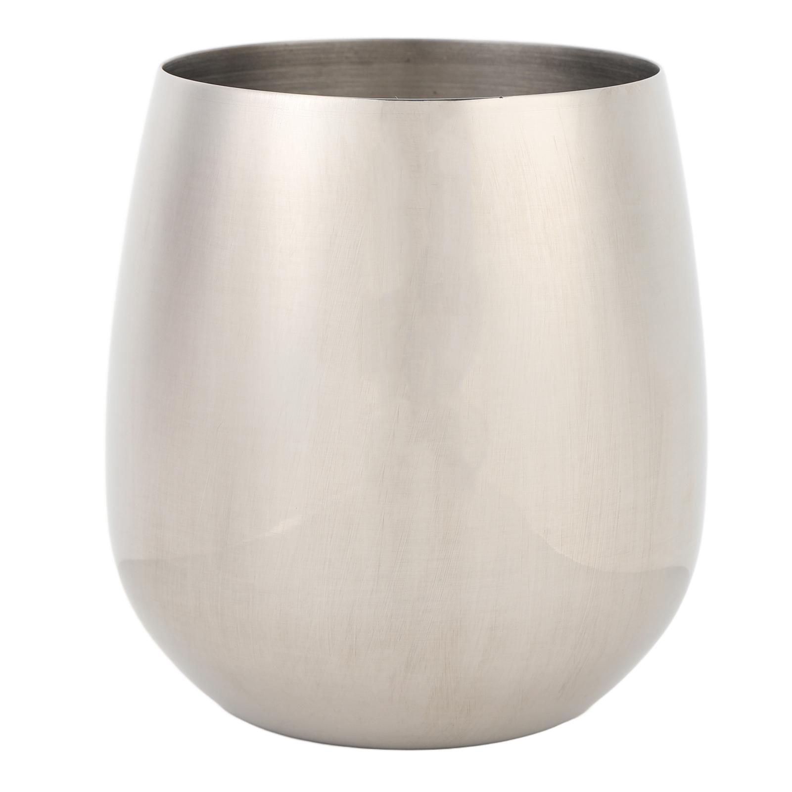 SUS304 Stainless Steel Stemless Wine Glass Unbreakable Shatterproof Metal Wine Cup 550 ML L(for 6.5-9kg)
SUS304 Stainless Steel Stemless Wine Glass Unbreakable Shatterproof Metal Wine Cup 550 ML L(for 6.5-9kg)