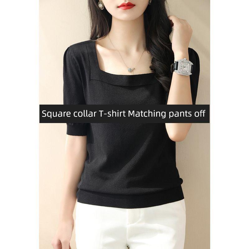 Classy Summer Slim Fit Bottoming Top Thin Sweater Black 2XL
Classy Summer Slim Fit Bottoming Top Thin Sweater Black 2XL