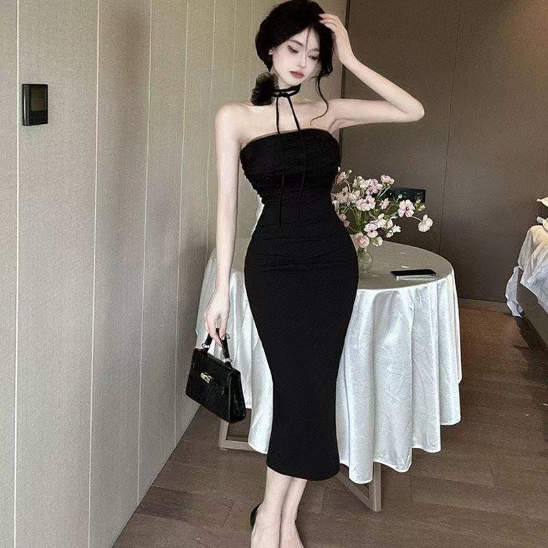 Thai-Style Floral Strapless One-Shoulder Summer Dress: Sexy, Backless, Slimming Bodycon Design XL чёрный
Thai-Style Floral Strapless One-Shoulder Summer Dress: Sexy, Backless, Slimming Bodycon Design XL чёрный