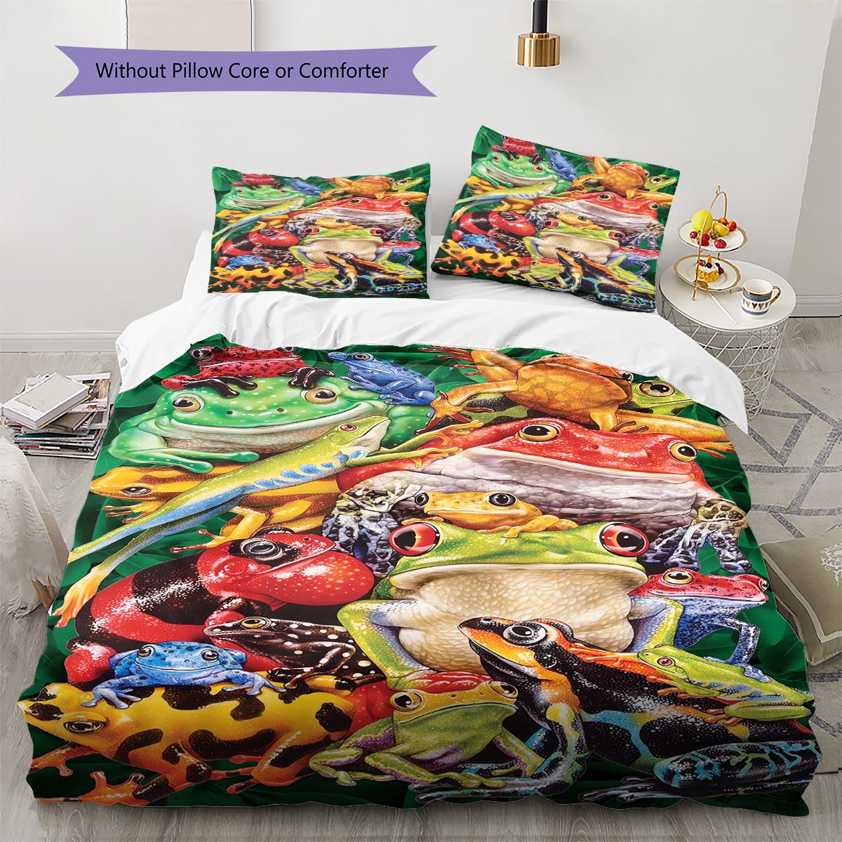 Jungle Forest Pattern Bedding Quilt Set Quilt Cover Pillowcase Home Decoration Gift (1 * duvet cover + 2 * pillowcase, without core) 135x200cm
Jungle Forest Pattern Bedding Quilt Set Quilt Cover Pillowcase Home Decoration Gift (1 * duvet cover + 2 * pillowcase, without core) 135x200cm