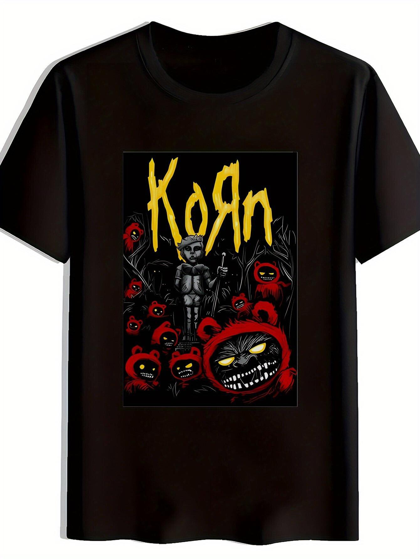KORN Graphic Print T-shirt - Black Short Sleeve Crew Neck Summer Tee for Men & Women XXXXL
KORN Graphic Print T-shirt - Black Short Sleeve Crew Neck Summer Tee for Men & Women XXXXL
