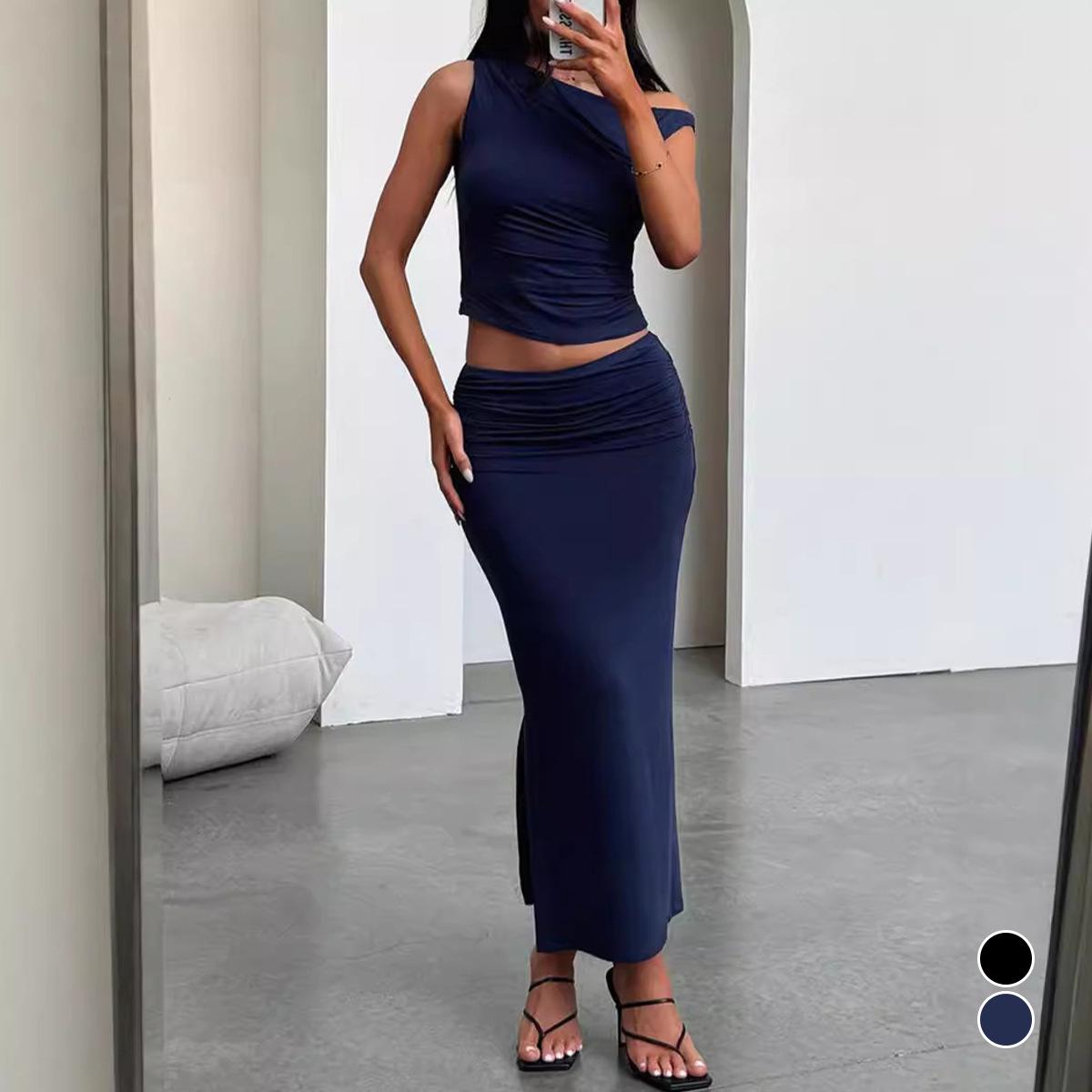 2024 European & American Women s Autumn Sexy One-Shoulder Fashion Slim-Fit Skirt Set - Hot Selling Two-Piece Outfit L
2024 European & American Women s Autumn Sexy One-Shoulder Fashion Slim-Fit Skirt Set - Hot Selling Two-Piece Outfit L
