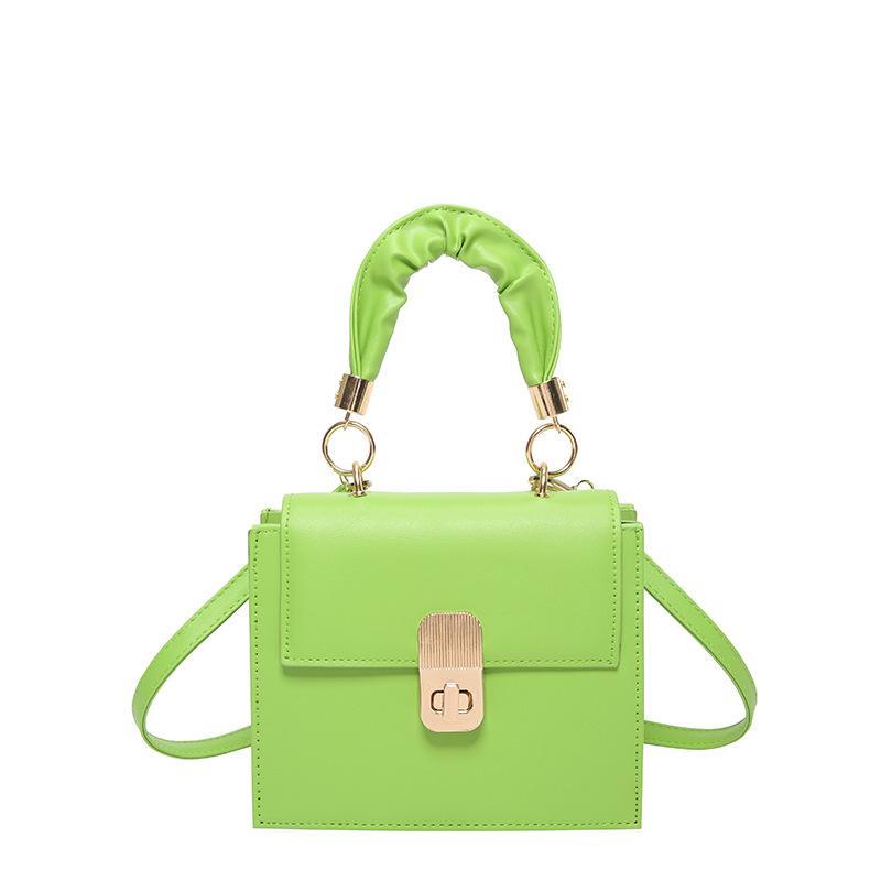 Fashion texture lock small square bag women s 2024 new summer popular solid color foreign style pleated portable messenger bag зелений
Fashion texture lock small square bag women s 2024 new summer popular solid color foreign style pleated portable messenger bag зелений