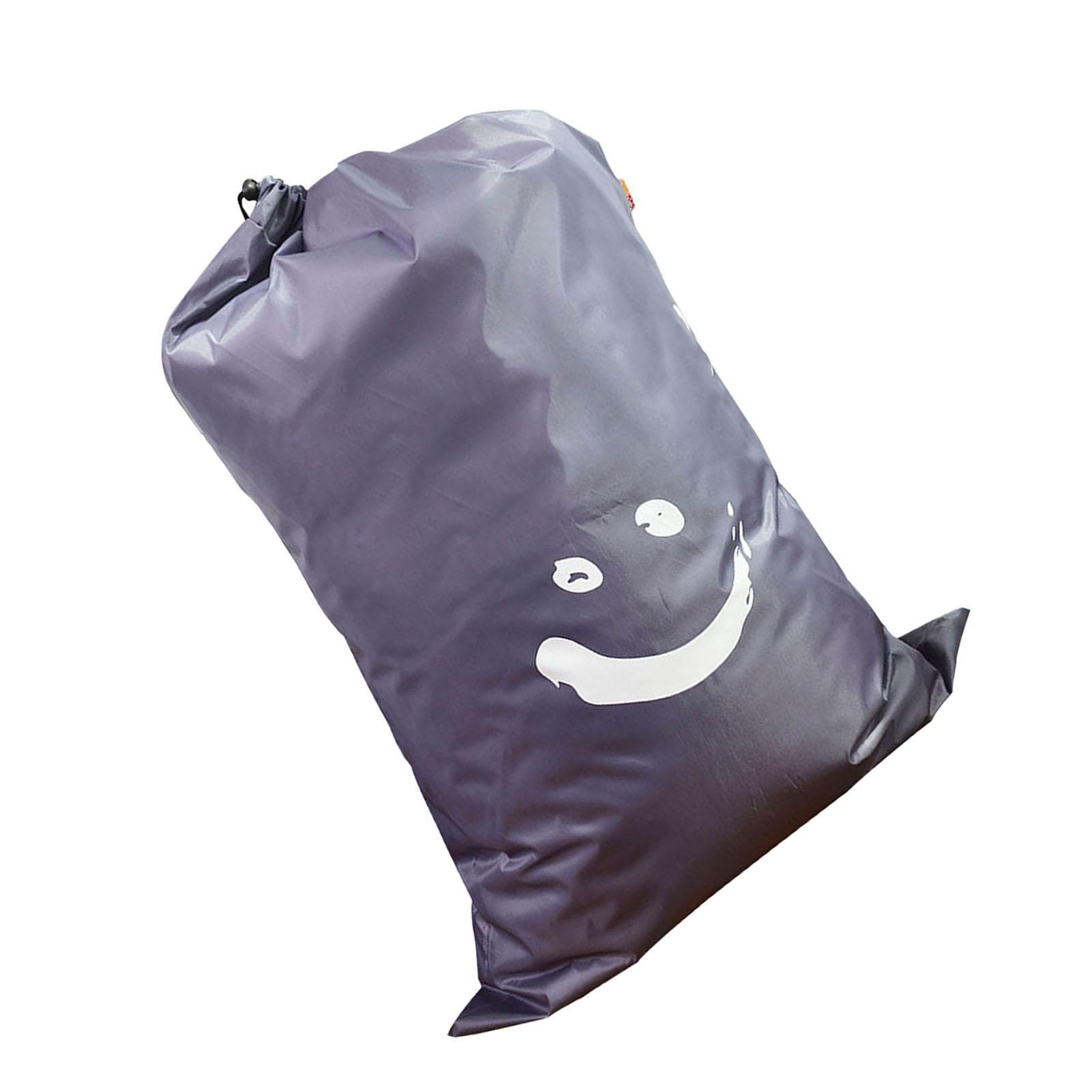 Laundry Bag Nylon Drawstring Cylinder for Household Travel Dirty Clothes Quilt Books Storage Dark Grey Smiling Face
Laundry Bag Nylon Drawstring Cylinder for Household Travel Dirty Clothes Quilt Books Storage Dark Grey Smiling Face
