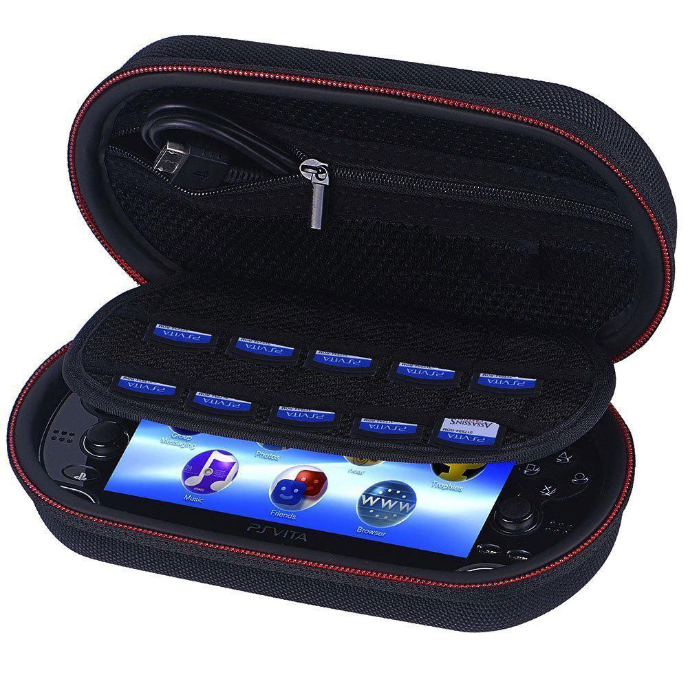 Sony PSVita/PSP Shockproof EVA Hard Case - Compatible with PSV1000/PSV2000 Models Nylon - Black Zipper
Sony PSVita/PSP Shockproof EVA Hard Case - Compatible with PSV1000/PSV2000 Models Nylon - Black Zipper