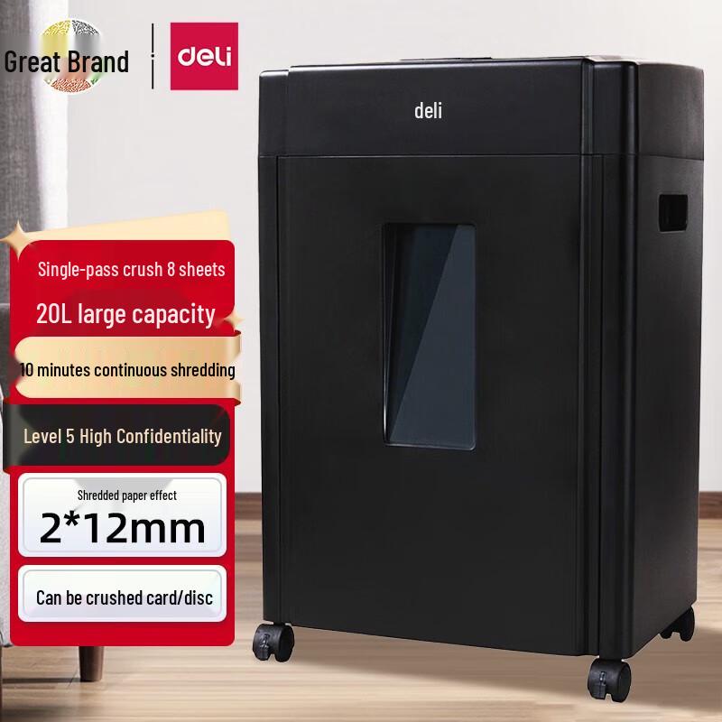 Deli 9904 Micro-Cut High Security Paper Shredder CN plug (adapter included)
Deli 9904 Micro-Cut High Security Paper Shredder CN plug (adapter included)