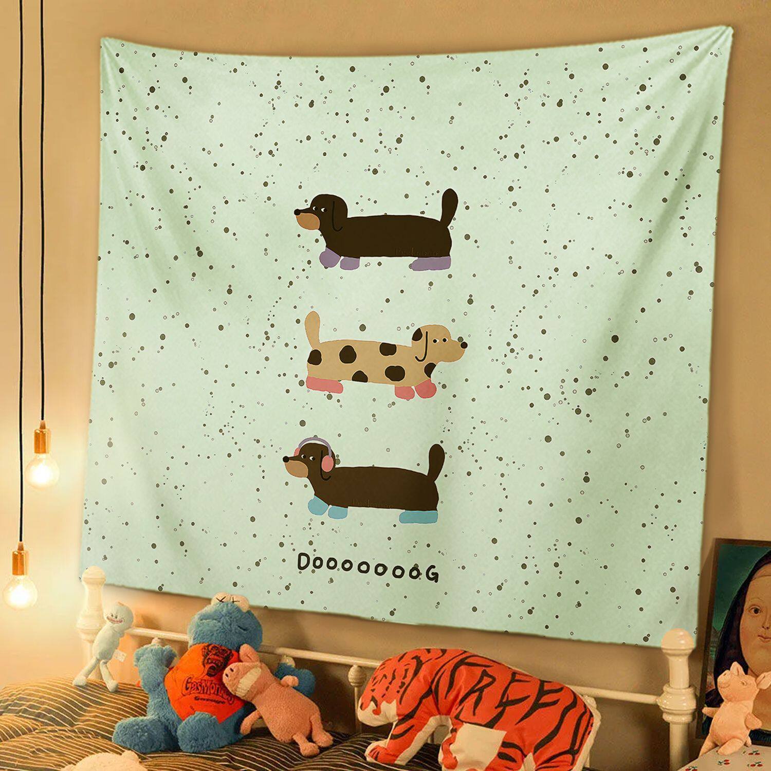 Тканевая гобеленовая настенная подвеска из серии «Весенний зеленый щенок», тематика домашних животных, декор для дома, идеально подходит для стены в комнате для аренды 74x94cm(29x37in)
Тканевая гобеленовая настенная подвеска из серии «Весенний зеленый щенок», тематика домашних животных, декор для дома, идеально подходит для стены в комнате для аренды 74x94cm(29x37in)
