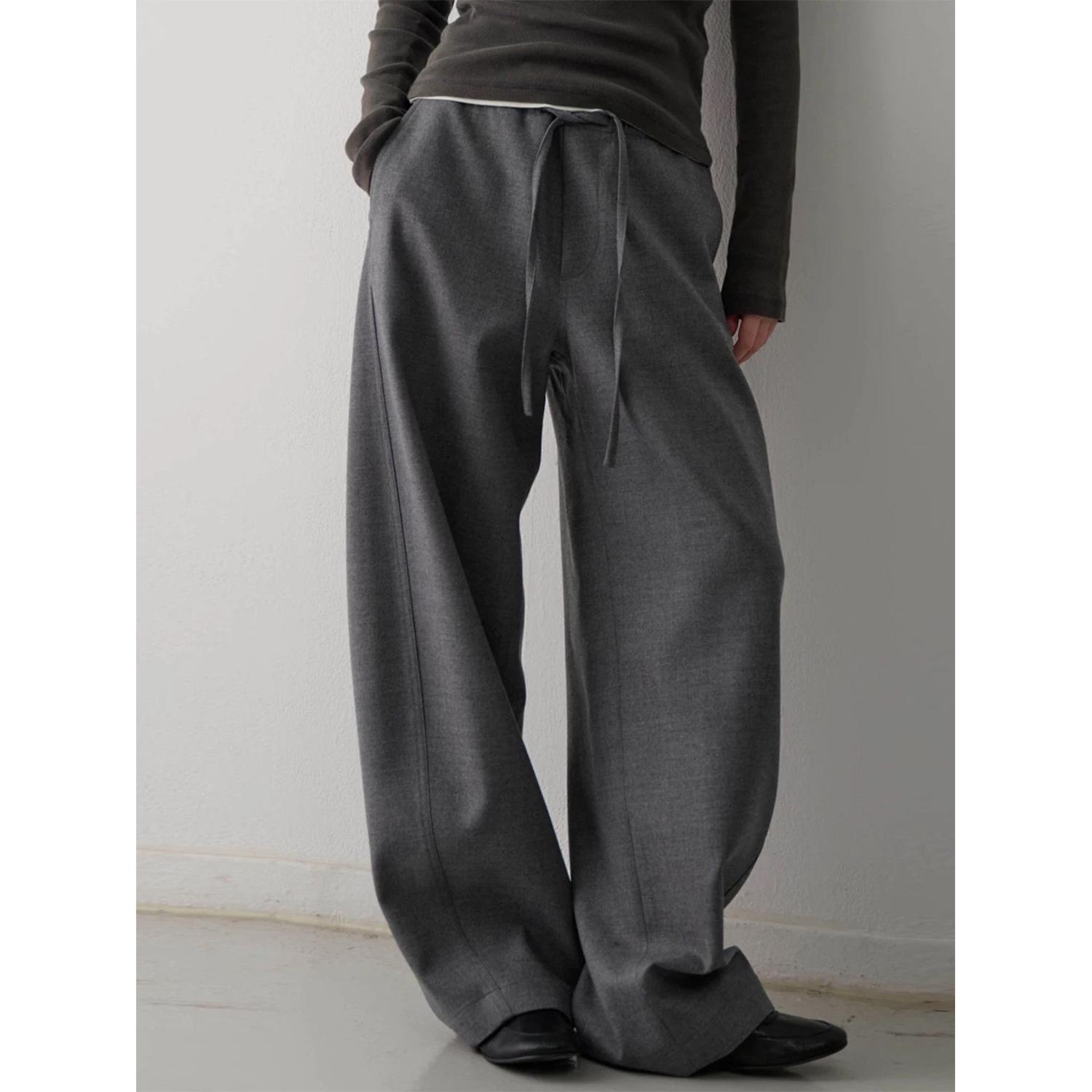 Sister Teng Autumn/Winter High-Waist Wide-Leg Pants - Lazy Style Casual Curved Fit for Women S
Sister Teng Autumn/Winter High-Waist Wide-Leg Pants - Lazy Style Casual Curved Fit for Women S