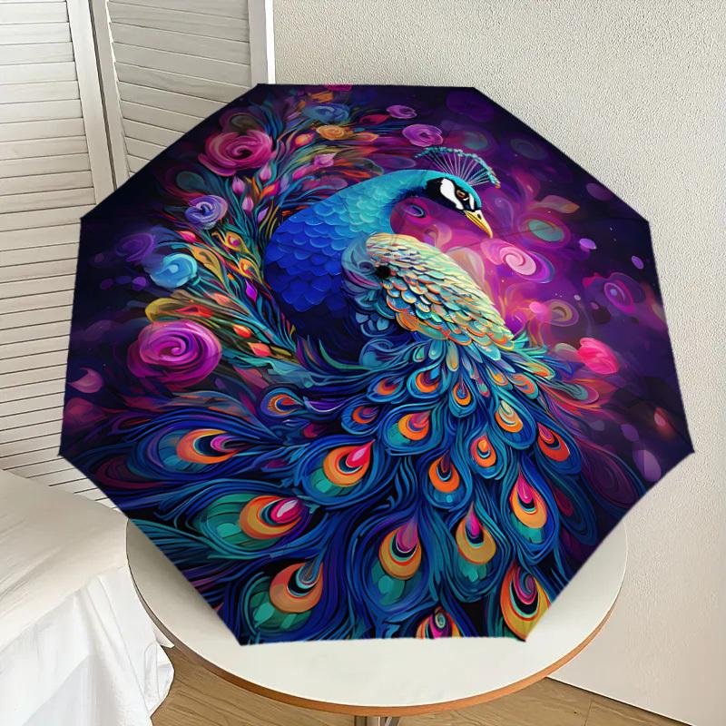 1pc Colorful Peacock Floral Background Umbrella with Plastic Handle,Suitable for All Seasons Home Travel Outdoor UmbrellaDD1225
1pc Colorful Peacock Floral Background Umbrella with Plastic Handle,Suitable for All Seasons Home Travel Outdoor UmbrellaDD1225