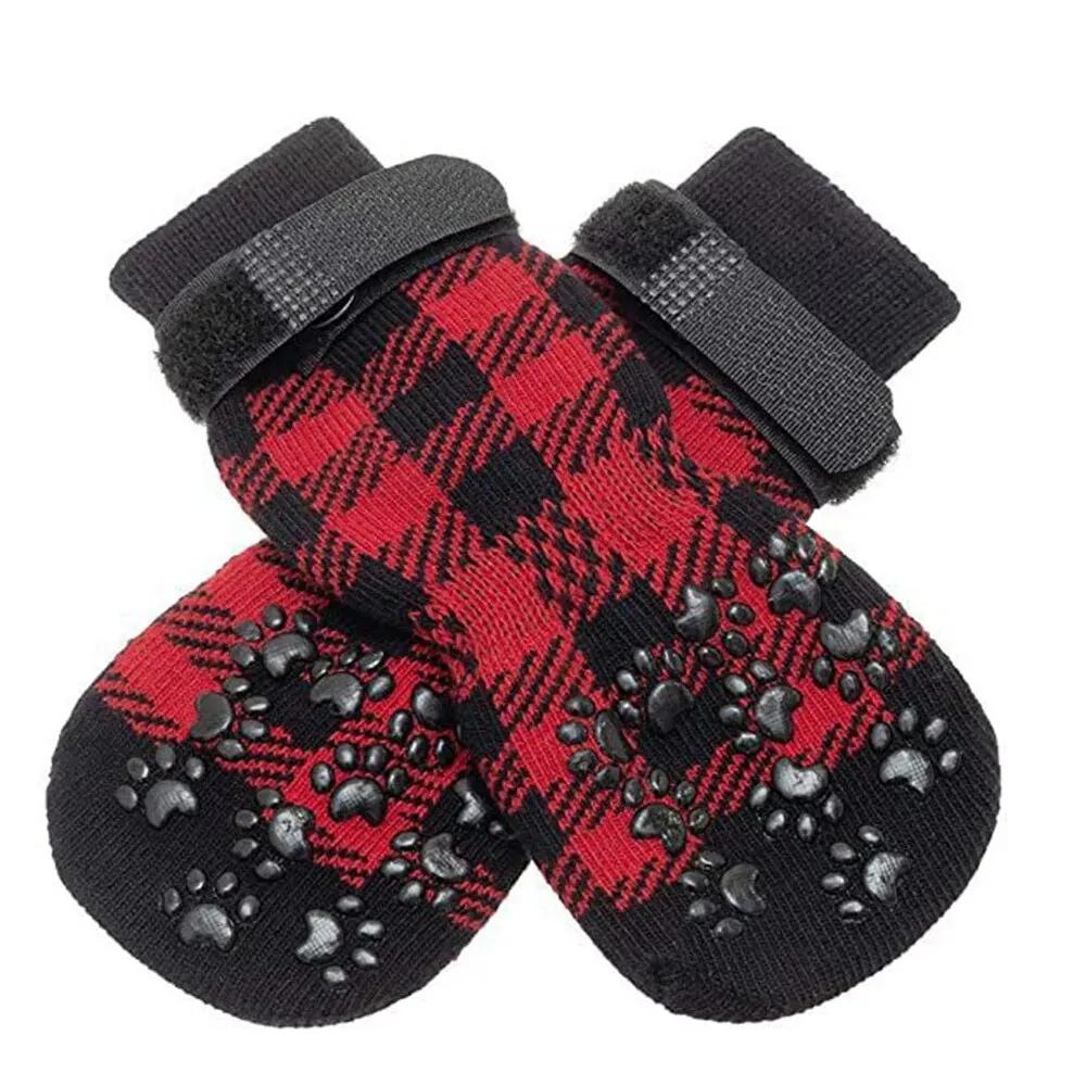 4PCS Pet Stocking Christmas Dog Stocking Thermal Strap With Non-slip Sole Pet Paw Protector For Small Medium Dogs S червоний
4PCS Pet Stocking Christmas Dog Stocking Thermal Strap With Non-slip Sole Pet Paw Protector For Small Medium Dogs S червоний