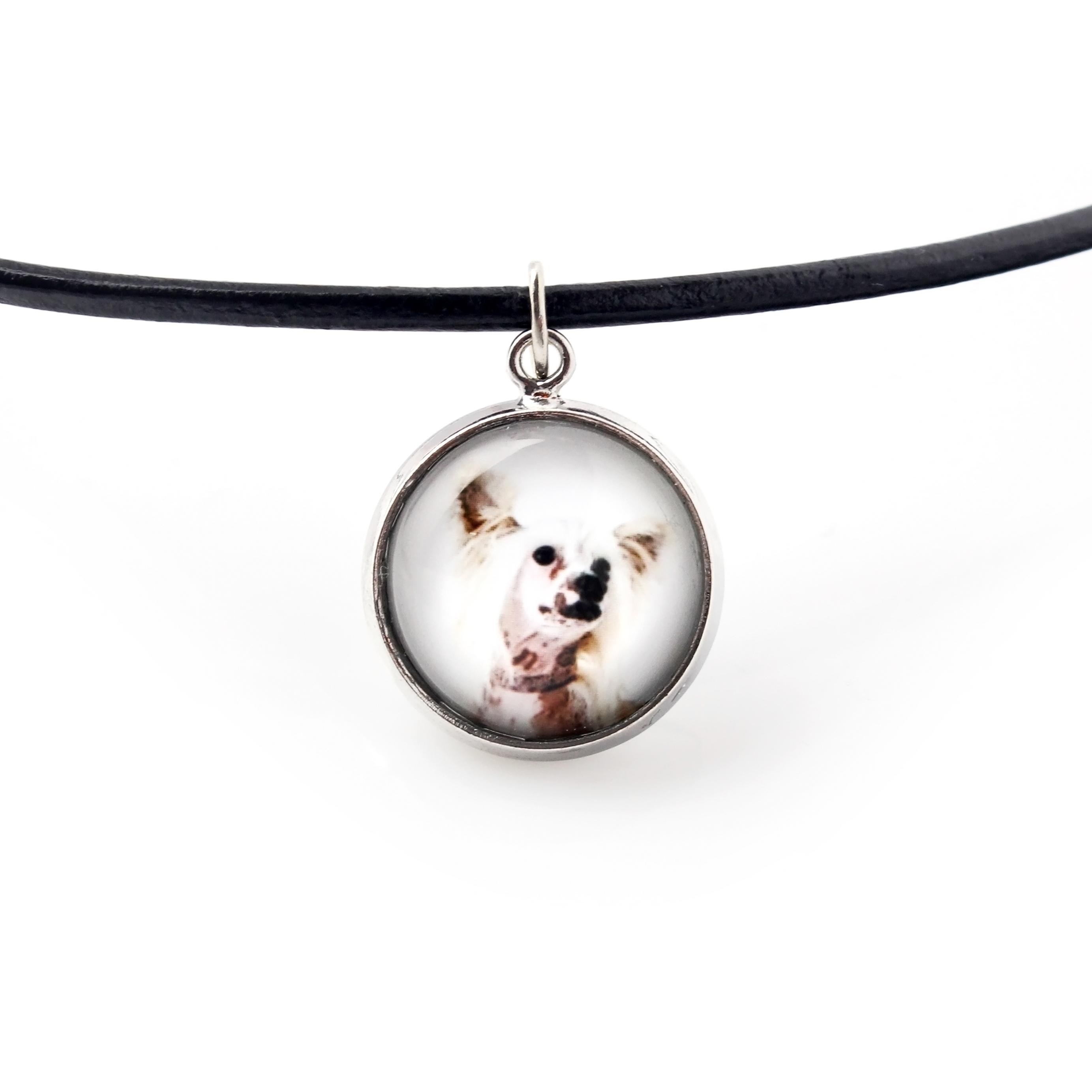 Chinese Crested Dog, Puff - necklace pendant with your photo, handmade, handcrafted jewelry by Art-Dog brand срібний
Chinese Crested Dog, Puff - necklace pendant with your photo, handmade, handcrafted jewelry by Art-Dog brand срібний