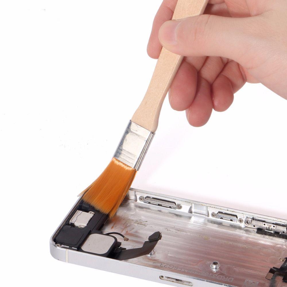 13cm Soft Wood Handle PCB Tablet Keyboard Cleaning Dust Cleaner Nylon Brush Repair Tools 2.5cm x 1.5 cm
13cm Soft Wood Handle PCB Tablet Keyboard Cleaning Dust Cleaner Nylon Brush Repair Tools 2.5cm x 1.5 cm