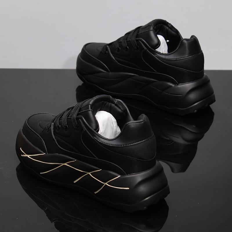 22 New Spring and Autumn thick-soled inner height-increasing sports leather couples breathable board shoes 2 39 чёрный
22 New Spring and Autumn thick-soled inner height-increasing sports leather couples breathable board shoes 2 39 чёрный