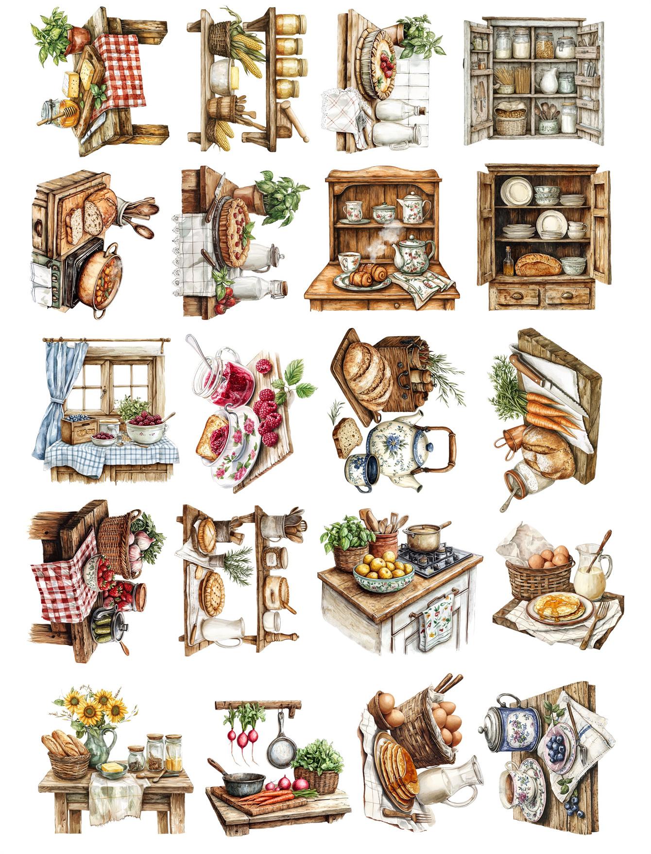 20pcs Watercolor Village Kitchen Home Cooking Hand Account Stickers Stationery Laptop Fridge Suitcase Skateboard Phone Sticker белый
20pcs Watercolor Village Kitchen Home Cooking Hand Account Stickers Stationery Laptop Fridge Suitcase Skateboard Phone Sticker белый