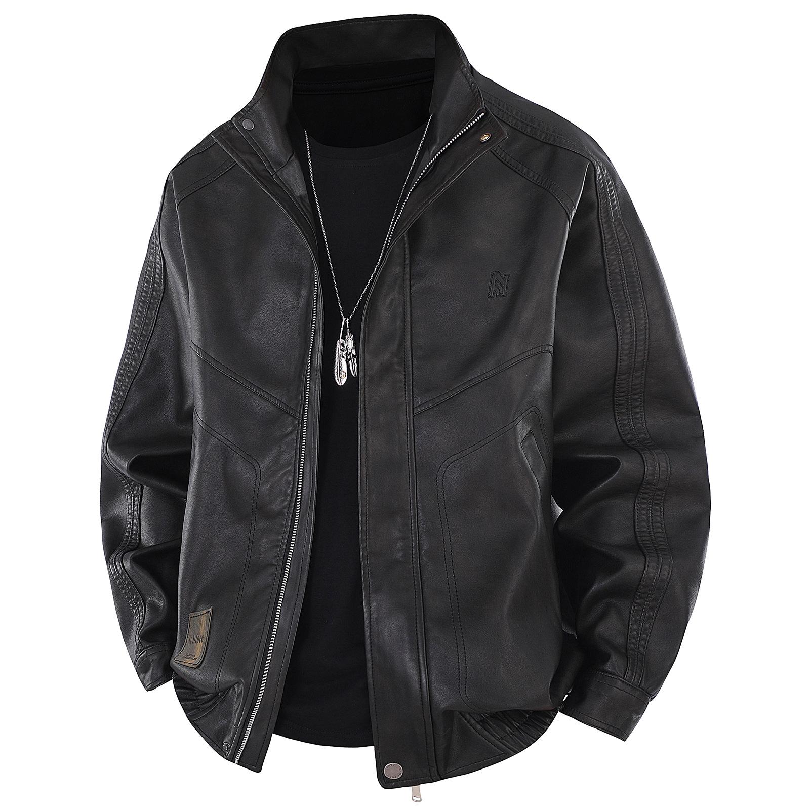 Autumn American Work Jacket Retro Short Leather Jacket High Street Men s Old Design Jacket M
Autumn American Work Jacket Retro Short Leather Jacket High Street Men s Old Design Jacket M