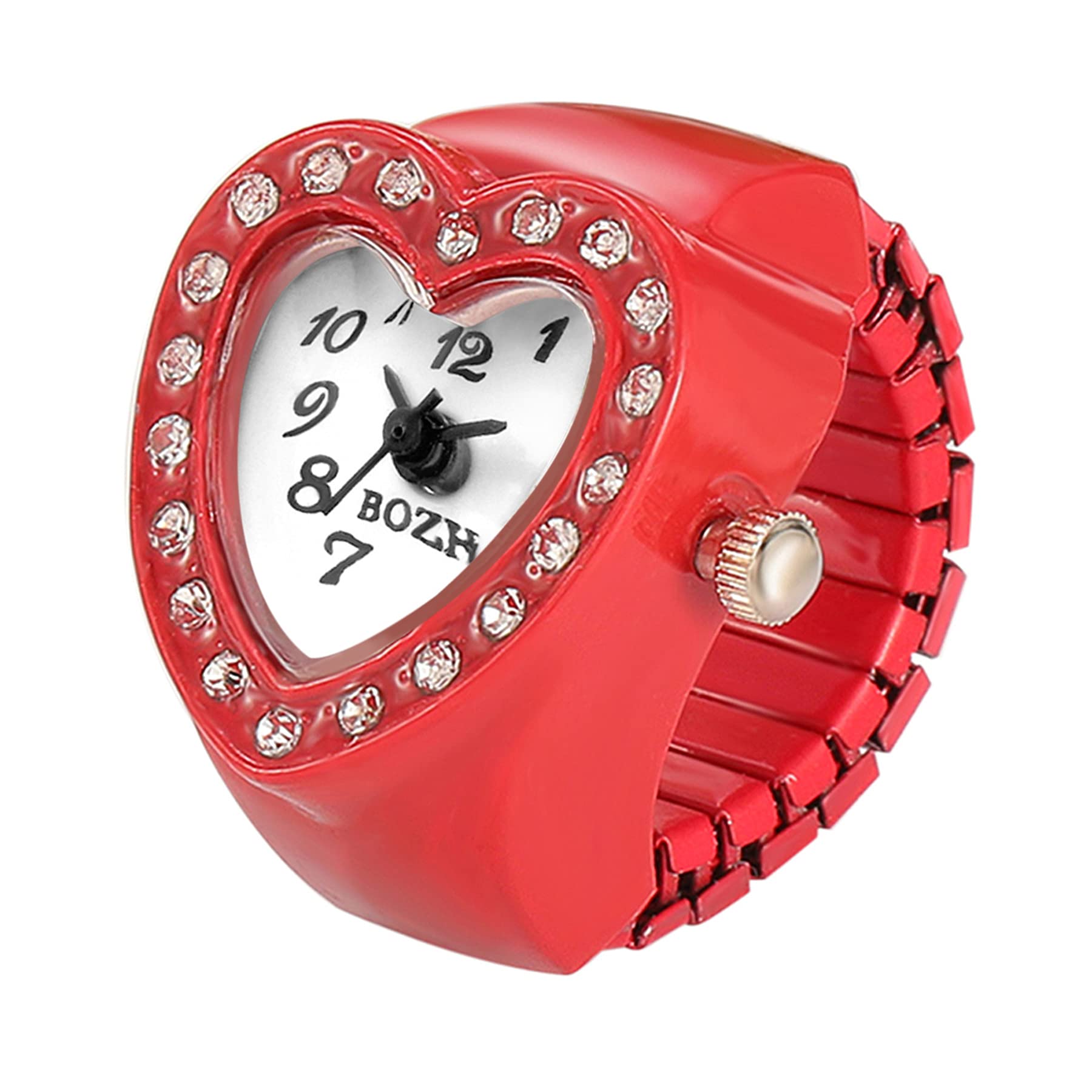 JEWELRYWE Ring Watch Watch Ring Business Fashion Waterproof Flip Up Cover Numeral Dial Sports Quartz Ring Watch Stainless Steel
JEWELRYWE Ring Watch Watch Ring Business Fashion Waterproof Flip Up Cover Numeral Dial Sports Quartz Ring Watch Stainless Steel