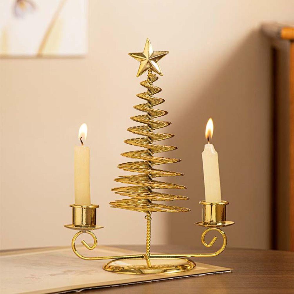 Metal Christmas Tree Candlestick Gold Christmas Table Decoration Family Gathering Style C
Metal Christmas Tree Candlestick Gold Christmas Table Decoration Family Gathering Style C
