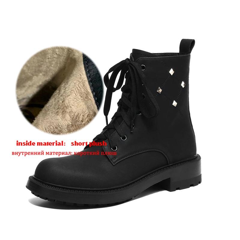 Krazing Pot Genuine Leather Winter Round Toe Western Boots Med Heels Women Cross-tied Rivets Women Vintage Ankle Boots 43
Krazing Pot Genuine Leather Winter Round Toe Western Boots Med Heels Women Cross-tied Rivets Women Vintage Ankle Boots 43