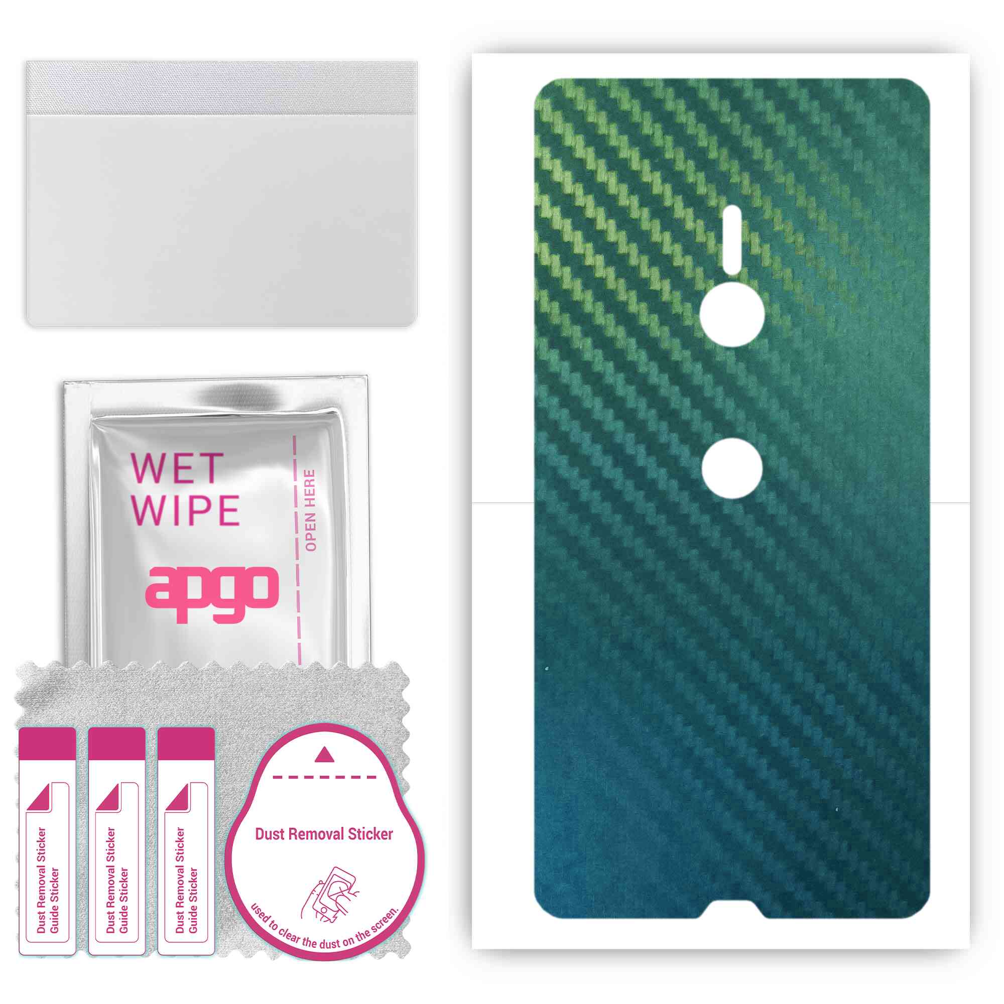 apgo Protective Skin Sticker for the back compatible with Sony Xperia XZ3, Wrap Film, Foil, Vinyl - Pattern Carbon Chameleon CAKA1
apgo Protective Skin Sticker for the back compatible with Sony Xperia XZ3, Wrap Film, Foil, Vinyl - Pattern Carbon Chameleon CAKA1