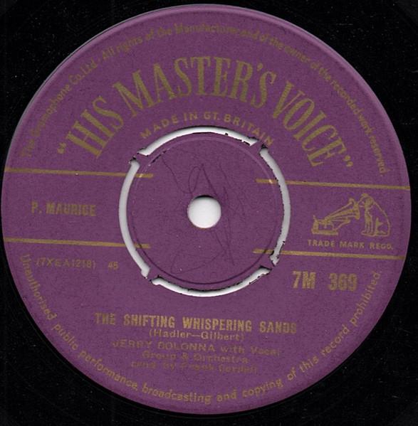 7inch Record JERRY COLONNA - The Shifting Whispering Sands / Wal 7M369 His Master s Vo UK Pop Used
7inch Record JERRY COLONNA - The Shifting Whispering Sands / Wal 7M369 His Master s Vo UK Pop Used